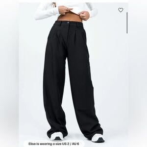 Princess Polly archer pants lower impact in black